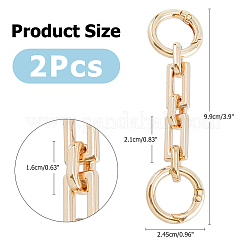 2Pcs Zinc Alloy Bag Extender Cable Chains&nbsp;FIND-FI0001-03G