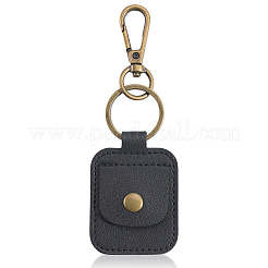 Rectangle PU Leather Ring Holder Pendant Decoration&nbsp;AJEW-WH20054-027A