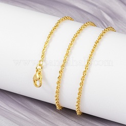 Brass Rope Chains Necklace for Women&nbsp;NJEW-P265-16G