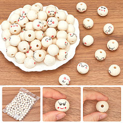 Wood European Beads&nbsp;WOOD-GF0002-24A