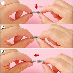 Tarnish Resistant 316 Surgical Stainless Steel Bayonet Clasps&nbsp;LS-STAS-I013-3mm