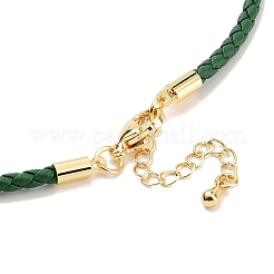 Braided Round Imitation Leather Bracelets Making&nbsp;BJEW-H610-01G-16