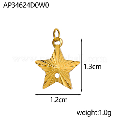304 Stainless Steel Pendants&nbsp;STAS-OY005-54G