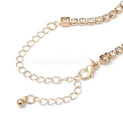 Alloy Rhinestone Cup Chain Necklaces&nbsp;NJEW-H217-01LG