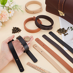 8 Bags 4 Colors PU Leather Bag Handles&nbsp;FIND-CL0001-50A