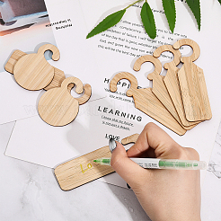40Pcs 4 Style Blank Wood Plant Labels&nbsp;AJEW-CA0003-79