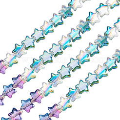 2 Strands Electroplate Glass Beads Strand&nbsp;EGLA-TA0001-96