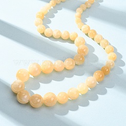 Natural Yellow Jade Graduated Beaded Necklaces&nbsp;GG-CBAA808-01P