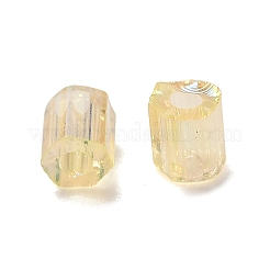 Transparent Colours Rainbow Glass Seed Round Bugle Beads&nbsp;SEED-H004-02