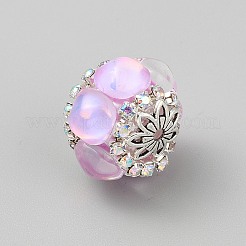 Polymer Clay Pave Rhinestone Beads&nbsp;FIND-TAC0020-23B
