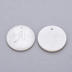Natural Freshwater Shell Pendants&nbsp;SHEL-Q018-01A-MP