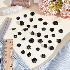 150 Sets 3 Styles Resin Snap Buttons&nbsp;BUTT-HY0001-17A