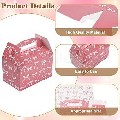 12Pcs 2 Colors White and Pink Bowknot Printed Paper Candy Tote Boxes&nbsp;ST-CJ0010-13
