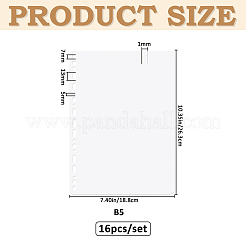 16Pcs Plastic Notebook Index Divider Sheets&nbsp;AJEW-FH0008-83A