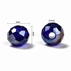 15 Colors Electroplate Glass Beads&nbsp;EGLA-JP0002-02B-4mm