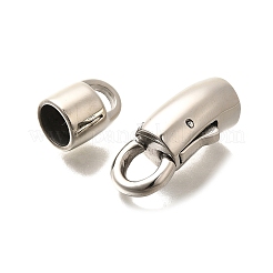 304 Stainless Steel Fold Over Clasps&nbsp;STAS-R140-11P