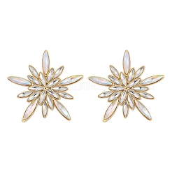 304 Stainless Steel Glass Stud Earrings for Women&nbsp;EJEW-M095-16G
