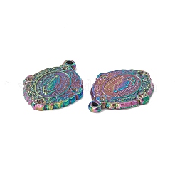 Ion Plating(IP) Oval 304 Stainless Steel Pendant Rhinestone Settings&nbsp;STAS-G278-28M