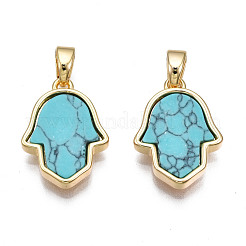 Real 18K Gold Plated Brass Pendants&nbsp;KK-N233-171A-01B