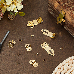 20 Sets Brass Boxes Padlock Hasps&nbsp;FIND-FH0017-21