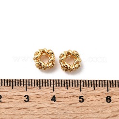 Brass Micro Pave Cubic Zirconia Beads&nbsp;KK-F916-11G