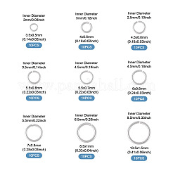 90Pcs 9 Styles Brass Open Jump Rings&nbsp;KK-TADJ0001-04P