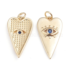 Brass Micro Pave Cubic Zirconia Pendants&nbsp;ZIRC-I042-01C