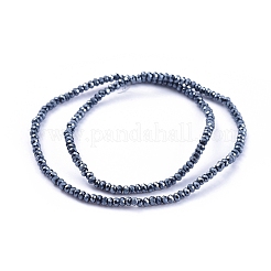 Electroplate Glass Beads Strands&nbsp;GLAA-F079-EP04