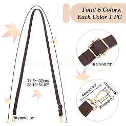 5Pcs 5 Colors Adjustable PU Leather Bag Shoulder Straps&nbsp;FIND-PH0017-08