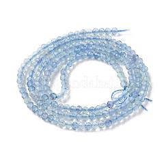 Natural Blue Fluorite Beads Strands&nbsp;GG-CBAE031-A01-2mm