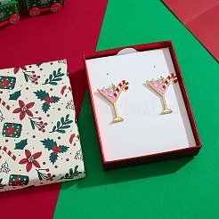 Christmas Alloy Enamel Stud Earrings&nbsp;FS-WGF3B22-01