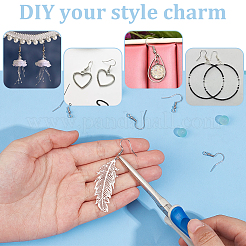 100 Pairs 316 Surgical Stainless Steel Earring Hooks&nbsp;STAS-UN0058-55