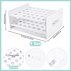 Desktop 35-Hole PVC Scissors Storage Racks&nbsp;ODIS-WH0079-088A
