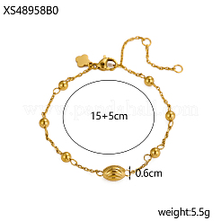304 Stainless Steel Link Bracelets&nbsp;STAS-OY012-35G