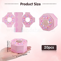 Hexagon Donut Cardboard Boxes&nbsp;CON-WH0019-18A