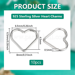 10Pcs Sterling Silver Linking Rings&nbsp;STER-BC0003-30