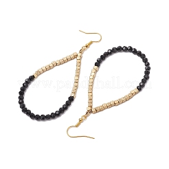 Glass & Plastic Beaded Dangle Earrings&nbsp;EJEW-JE05857-01