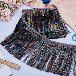 Polyester Tassel Lace Trim&nbsp;OCOR-WH0070-250B