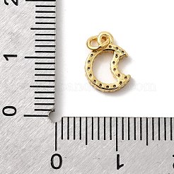 Brass Micro Pave Cubic Zirconia Pendants&nbsp;KK-Z135-03G-02