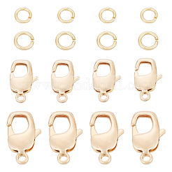 10Pcs 2 Styles Brass Lobster Claw Clasps&nbsp;KK-TA0009-15