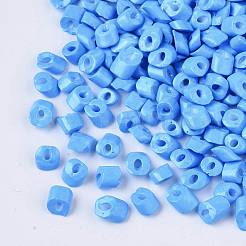 6/0 Baking Paint Glass Seed Beads&nbsp;SEED-S034-A06
