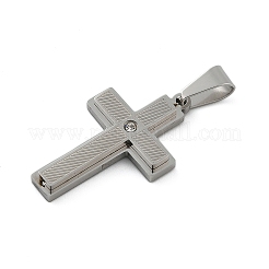 304 Stainless Steel Rhinestone Pendants&nbsp;STAS-G346-47A-P