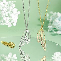 8Pcs 2 Colors Stainless Steel Pendants&nbsp;STAS-UN0034-95