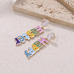 Easter & Enamel Dangle Earrings&nbsp;FS-WG33D8C-01