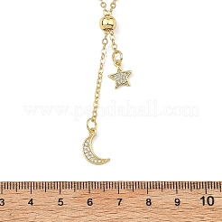 Adjustable Brass Cable Chain Lariat Necklaces&nbsp;NJEW-JN06141