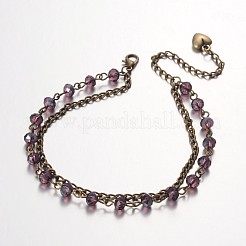 Trendy Glass Beads Anklets&nbsp;AJEW-AN00099