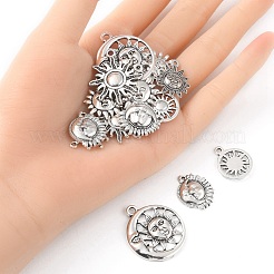 100G Tibetan Style Alloy Pendants&nbsp;TIBEP-YW0001-39