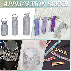 3 Yards 3 Styles Self-adhesion ABS Imitation Pearl with Rhinesatone Hotfix Rhinestone&nbsp;DIY-CY0001-88