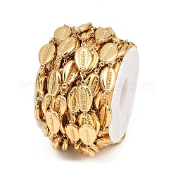 304 Stainless Steel Shell Shape Link Chains&nbsp;CHS-P023-04G