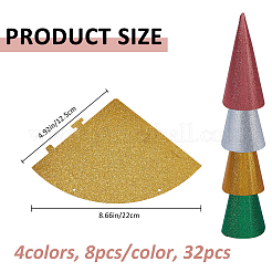 32Pcs 4 Colors Paper Children's Birthday Party Hat&nbsp;DIY-FH0010-26